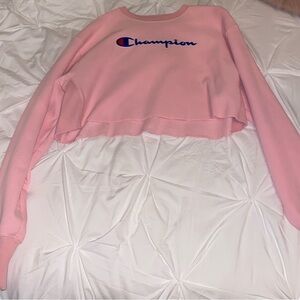 Champion cropped sweatshirt size large